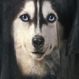 The Mountain Shirts - The Mountain husky T shirt in black The Mountain Shirts - The Mountain husky T shirt in black